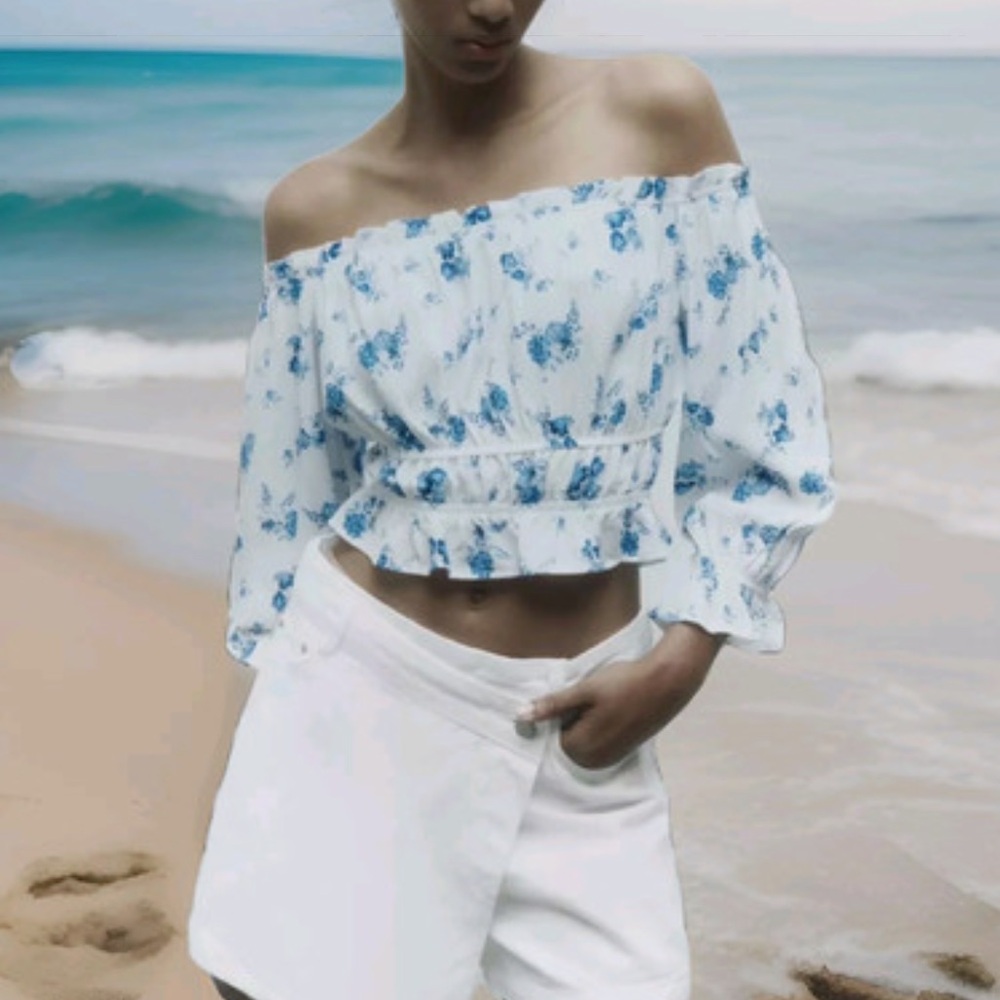🎉SALE🎉NWT Zara Off the Shoulder Blouse